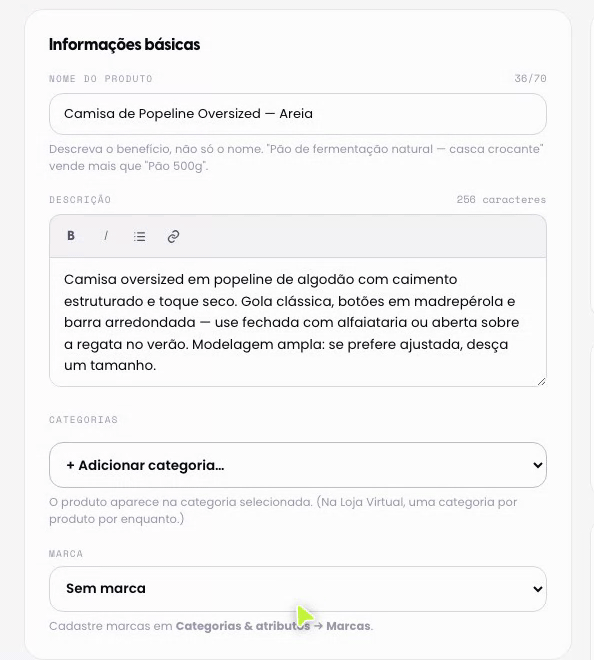 Categoria e marca
