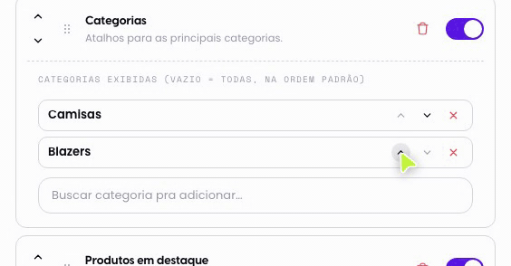 Bloco promocional com contador
