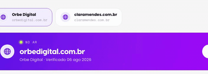 Escolha o site