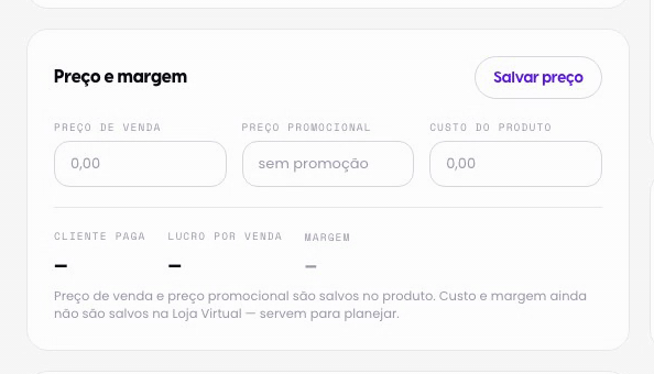 Preço, promoção e margem