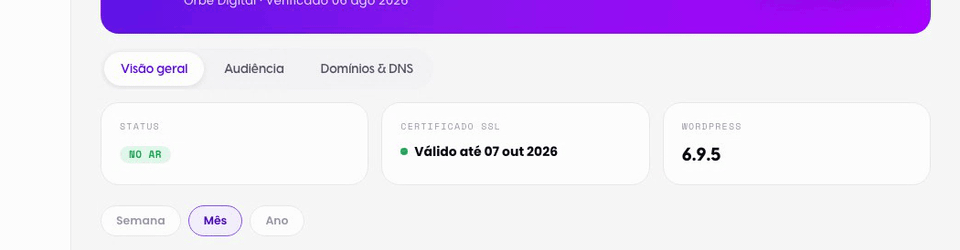 Saúde do site