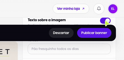 Arte com texto embutido? Desligue o overlay